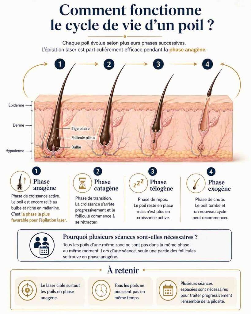 schema-cycle-de-vie-poil-explication-epilation-laser-definitive-clinique-confidence-lille